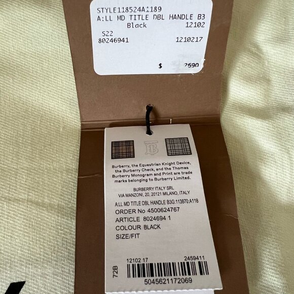 Leather and Vintage Check Two-handle Medium Title Bag - Picture 9 of 9